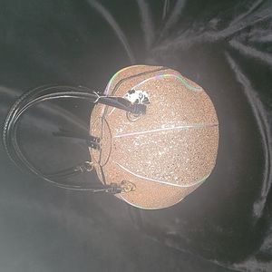 Rose Gold Glitter Disco/Basketball Purse